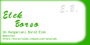 elek borso business card
