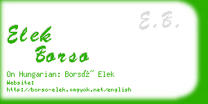 elek borso business card